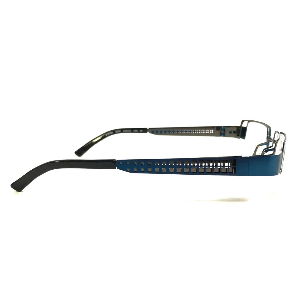 J.F. Rey Eyeglasses Frames JF2384 2206 Dark Blue Dark Gray Square 43-23-133